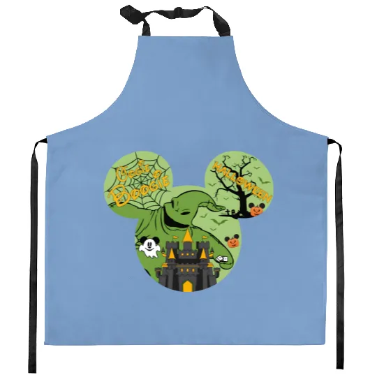 Oogie Boogie Mickey Ear Halloween party Disneyland Oogie Boogie Kitchen Aprons