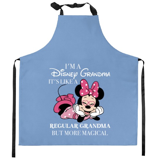 I'm A Grandma, It's Like A Regular Grandma But More Magical Kitchen Aprons, Disney Minnie Mouse