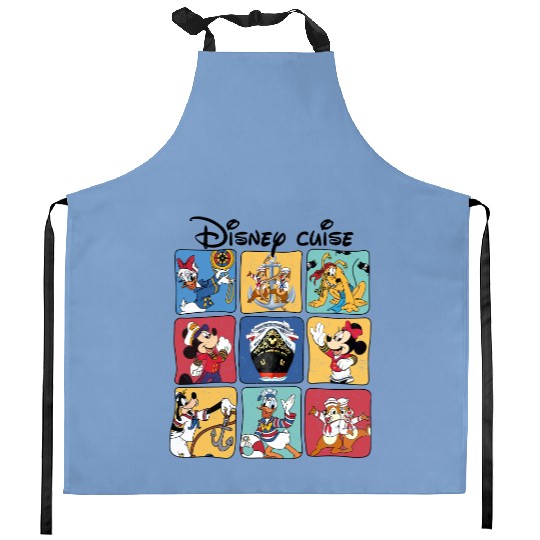 Disney Cruise Kitchen Aprons, Disney Family Matching Cruise Kitchen Aprons, Disney Cruise Vacation Kitchen Aprons