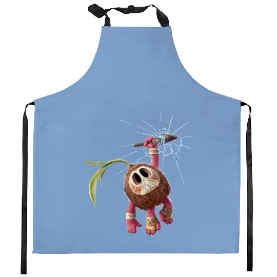 Retro Disney Moana Kakamora Kitchen Aprons, Kakamora Portrait Kitchen Aprons