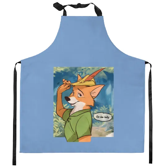 Vintage Disney Robin Hood Kitchen Aprons, Robin Hood