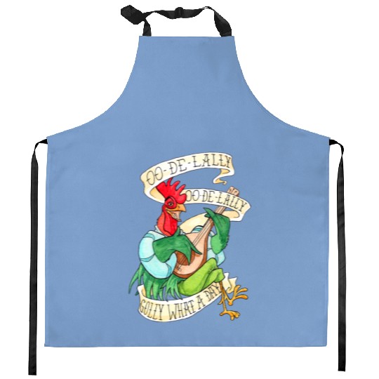 Disney Robin Hood Funny Alan A Dale Rooster OO De Lally Kitchen Aprons, Magic Kingdom WDW Kitchen Aprons
