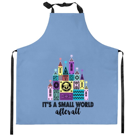 It's A Small World After All Kitchen Aprons, Small World Kitchen Aprons, Disneyland Kitchen Aprons, Cute Colorful Disney Kitchen Aprons, Disney Kitchen Aprons, Disney World Kitchen Aprons