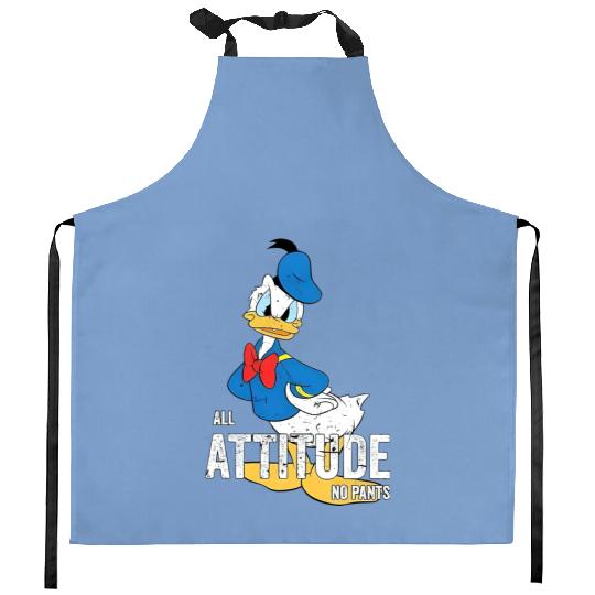 All Attitude Donald Duck Kitchen Aprons, Disney Donald Duck Kitchen Aprons, Donald Duck Gift For Women and Man Kitchen Aprons