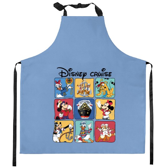 Disney Cruise Kitchen Aprons, Disney Family Matching Cruise Kitchen Aprons, Disney Cruise Vacation Kitchen Aprons