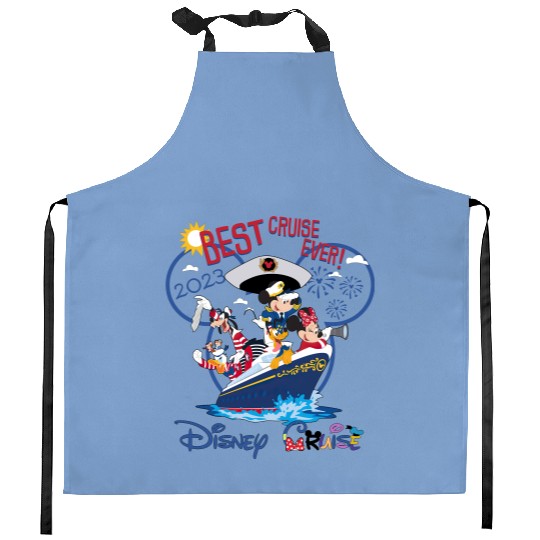 Disney Cruise Family Vacation 2023 Kitchen Aprons, Disney Cruise Group Kitchen Aprons