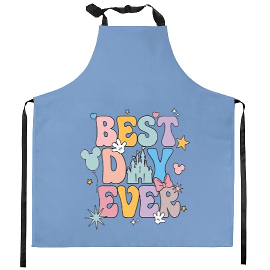 Disney Best Day Ever Kitchen Aprons, Disneyworld Family