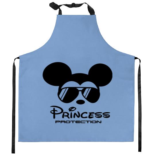 Princess Protection Kitchen Aprons, Disney Princess Security Kitchen Aprons, Disney Dad Kitchen Aprons, Mickey Mouse Kitchen Aprons