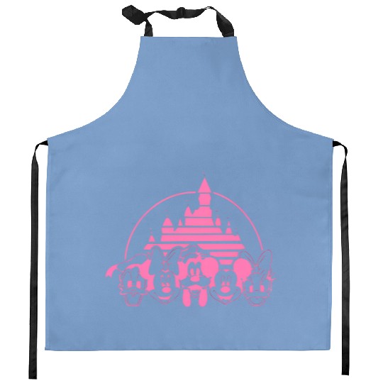 Disney Castle Mickey Kitchen Aprons, Minnie Mouse Castle Kitchen Aprons, Mickey Ears Disneyworld, Disney Castle Kitchen Aprons