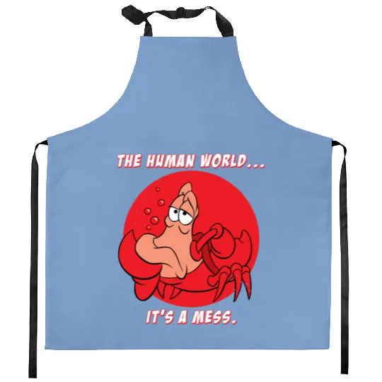 Disney The Little Mermaid Kitchen Aprons, Sebastian Crab The Human World