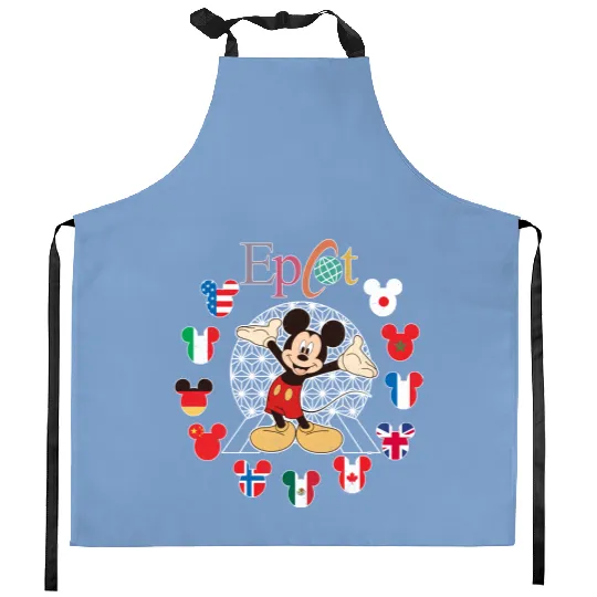 Disney Epcot World Traveler Kitchen Aprons, Disney Epcot World Traveler Disney Trip Matching Kitchen Aprons