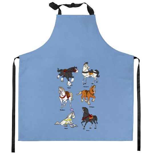 Disney Princess Horses Kitchen Aprons, Disney Horses Kitchen Aprons