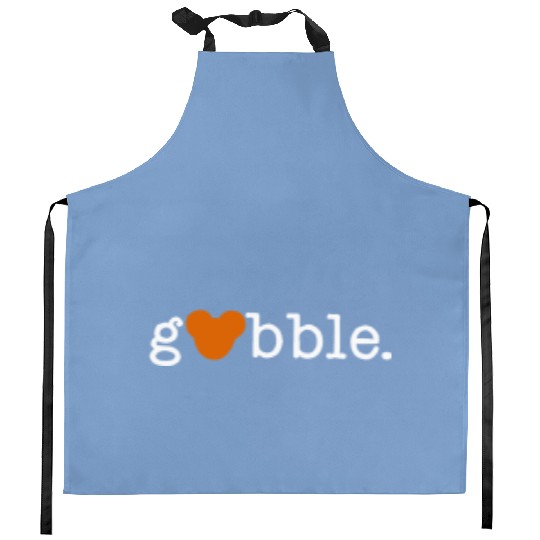 Thanksgiving Mickey Gobble Kitchen Aprons, Disney Thanksgiving Kitchen Aprons