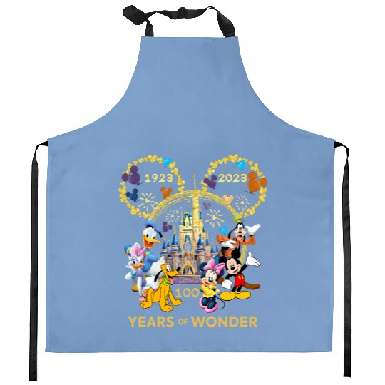 Discover Disney 100 Years Anniversary Kitchen Aprons