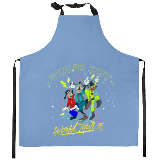 Disney Powerline  Color Kitchen Aprons, Vintage Disney Goofy Powerline Kitchen Aprons