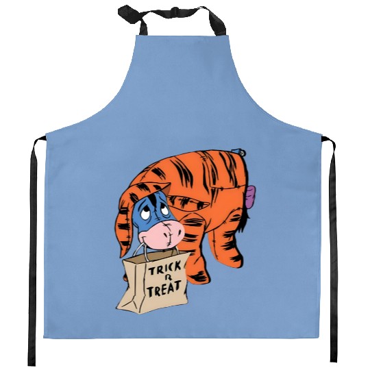 Disney Halloween Kitchen Aprons, Eeyore Halloween Kitchen Aprons, Disney Trick or Treat Kitchen Aprons