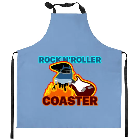 Rock 'n' Roller Coaster (with text) - Disneyland - Kitchen Aprons