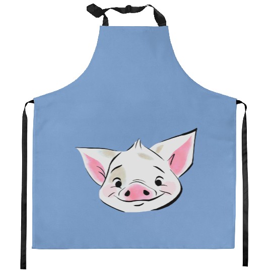 Disney Moana Pua Face Kitchen Aprons, Moana Princess Kitchen Aprons