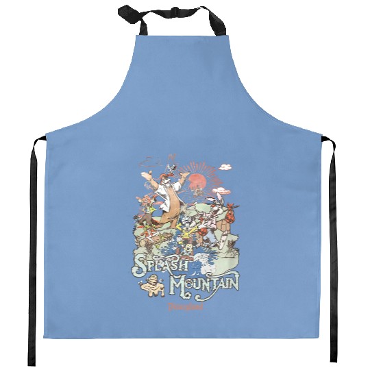 Disney Splash Mountain, Mickey And Friends Kitchen Aprons, Disney Mountain Kitchen Aprons