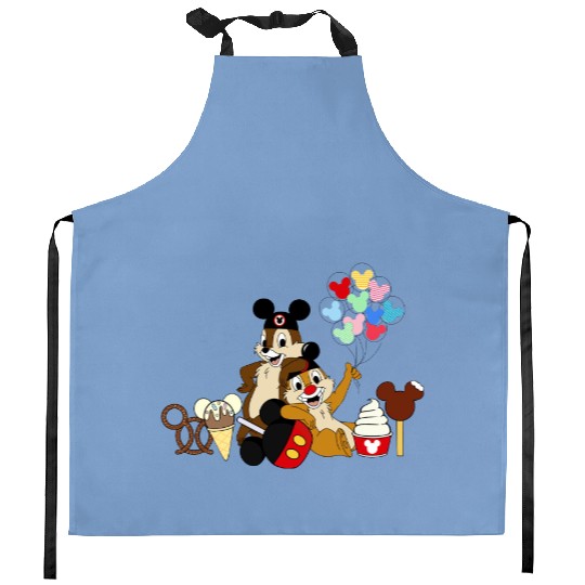 Disney Family Kitchen Aprons | Disney Sibling Kitchen Aprons | Chip and Dale Snacks Kitchen Aprons