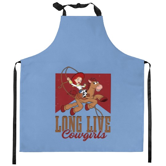 Retro Disney Toy Story Jessie Kitchen Aprons Long Live Cowgirls Kitchen Aprons, Toy Story Jessie and Bullseye Kitchen Aprons