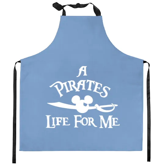 Discover Pirates Life For Me Mickey Kitchen Aprons, Disney Pirates of Caribbean Kitchen Aprons