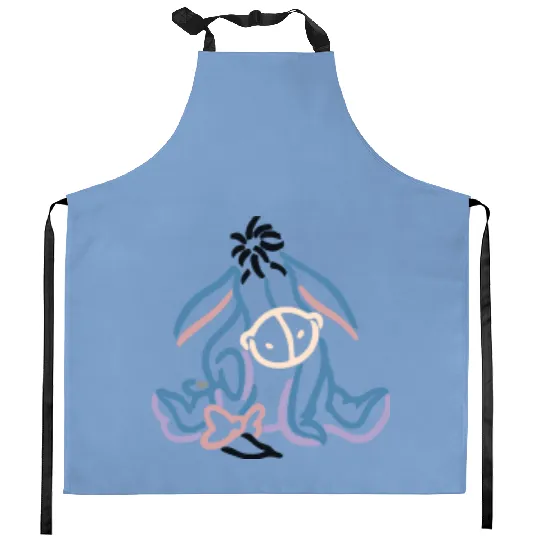 Eeyore Embroidered Crewneck Quarterzip, Winnie the Pooh Eeyore Kitchen Aprons, Eeyore Kitchen Aprons, Disney Crewneck