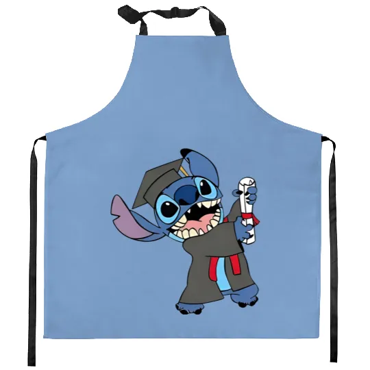 Stitch Graduation Kitchen Aprons, Disney Grad Gift, Stitch Kitchen Aprons, Kids Graduation Gift  Disney Graduate Kitchen Aprons