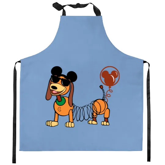 Toy Story Slinky Dog Kitchen Aprons, Disney Toy Story Kitchen Aprons, Mickey Ears Slinky Dog