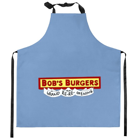 Bobs burgers grand re re opening Kitchen Aprons