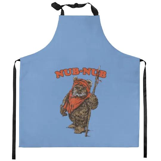 Disney Star Wars Kitchen Aprons, Vintage Nub-Nub Ewok Camp Kitchen Aprons, Wicket Ewoks Kitchen Aprons, Forest Summer Camp Kitchen Aprons