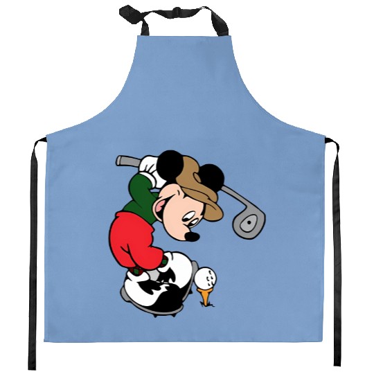 Mickey Golf Kitchen Aprons, Kitchen Aprons, Kitchen Aprons, Disney Unisex Kitchen Aprons, Disney Family Matching Kitchen Aprons