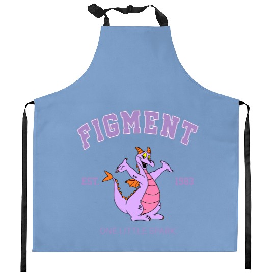 Disney Figment Kitchen Aprons, Figment Est 1983 Kitchen Aprons, Figment Kitchen Aprons
