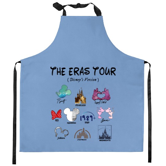 Disney Eras Tour Kitchen Aprons, Princess Eras Tour Kitchen Aprons, Magic Kingdom Kitchen Aprons, Disney Girl Trip