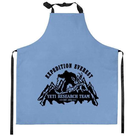 Disney Expedition Everest, Yeti Research Team Kitchen Aprons, Disney Animal Kingdom Kitchen Aprons,  Family Yeti Matching Kitchen Aprons