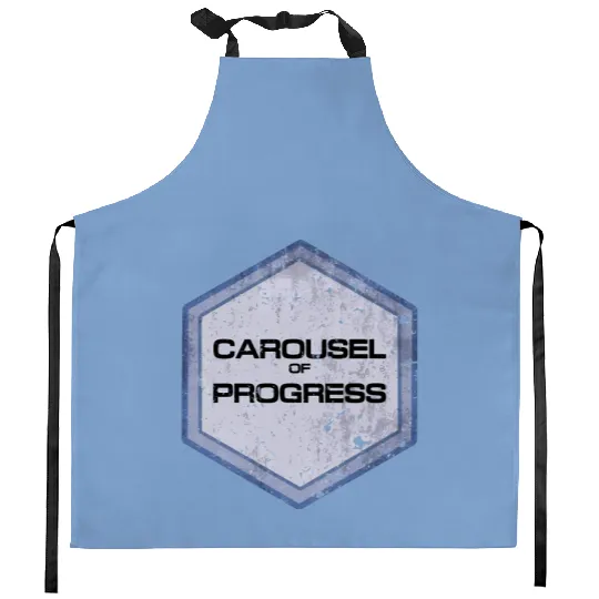 Vintage Distressed Carousel of Progress - Disney - Kitchen Aprons
