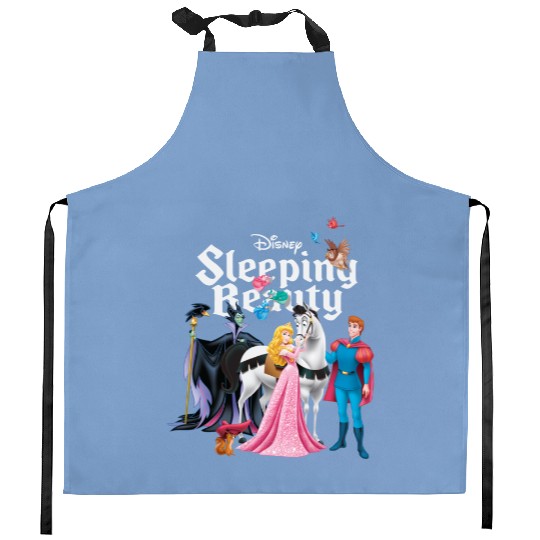 Vintage Sleeping Beauty Kitchen Aprons, Aurora Princess Kitchen Aprons, Disneyland Kitchen Aprons