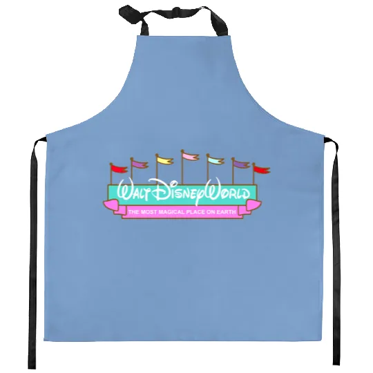 Disney Embroidered Crewneck Kitchen Aprons