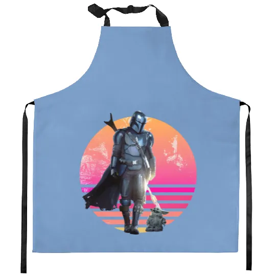 Disney Mandalorian Kitchen Aprons, Mandalorian Grogu Kitchen Aprons