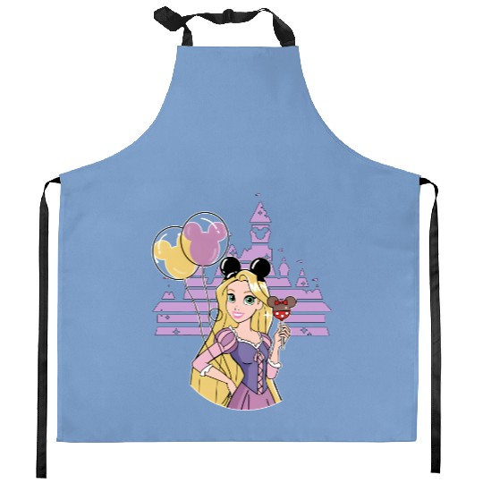 Rapunzel Kitchen Aprons, Disney Castle Kitchen Aprons, Rapunzel Tangled Kitchen Aprons, Disney World Kitchen Aprons