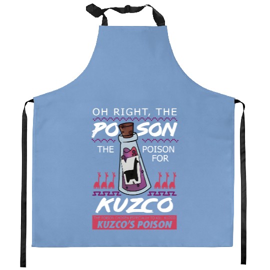 Retro The Poison For Kuzco Kitchen Aprons / The Emperor's New Groove Disney Kitchen Aprons