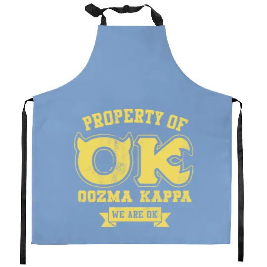 Monsters University Property Of OK Logo Kitchen Aprons, Magic Kingdom, Disney Monters Inc Kitchen Aprons