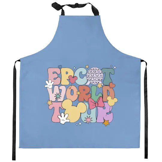 Epcot World Tour Kitchen Aprons, Disney Epcot World Tour Kitchen Aprons