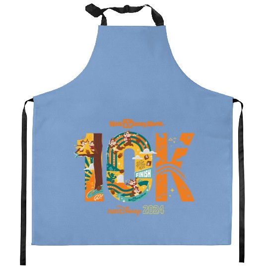 runDisney Chipmunks Chip And Dale 10K Running Kitchen Aprons, Disney Marathon Weekend 2024, Disney Running Kitchen Aprons