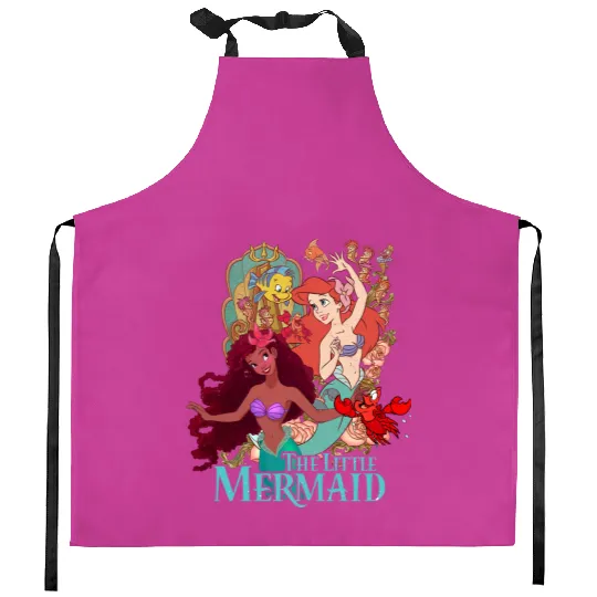 Retro Disney The Little Mermaid Kitchen Aprons, The Little Mermaid Kitchen Aprons
