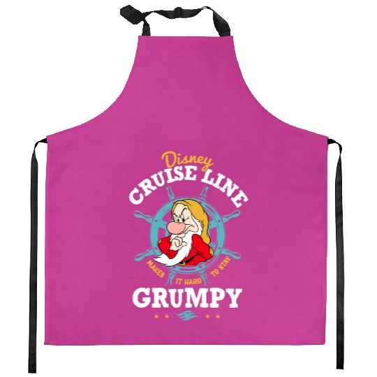 Disney Cruise Line Grumpy Dwarf Makes It Hard To Stay Kitchen Aprons