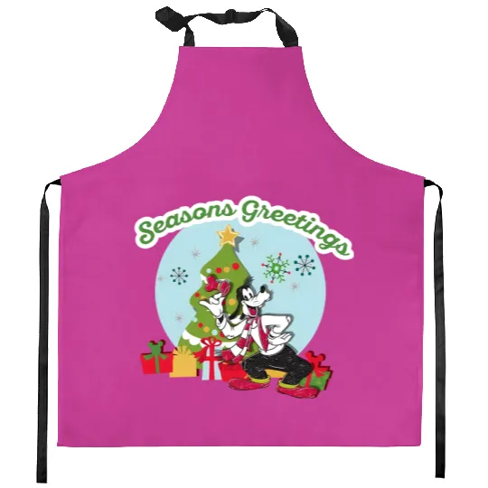 Discover Goofy Christmas Kitchen Aprons, Goofy Disney Christmas Kitchen Aprons