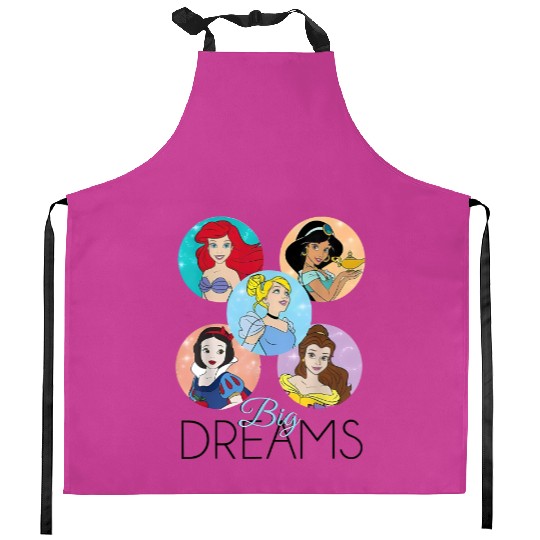 Big Dreams - Disney Princess Kitchen Aprons, Princess Kitchen Aprons