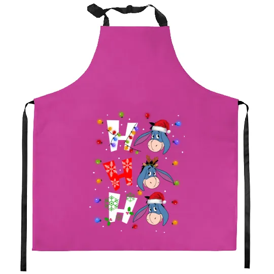 Disney Winnie The Pooh Eeyore Santa Christmas Kitchen Aprons