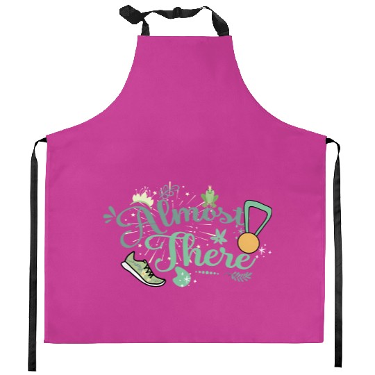 runDisney Almost There Flowy Kitchen Aprons Tiana Princess and the Frog running Flowy Kitchen Aprons